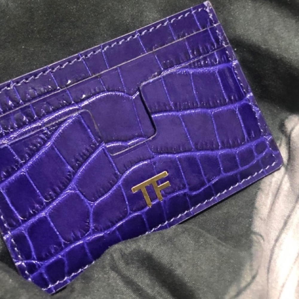 Tom Ford Card Case Electric Purple